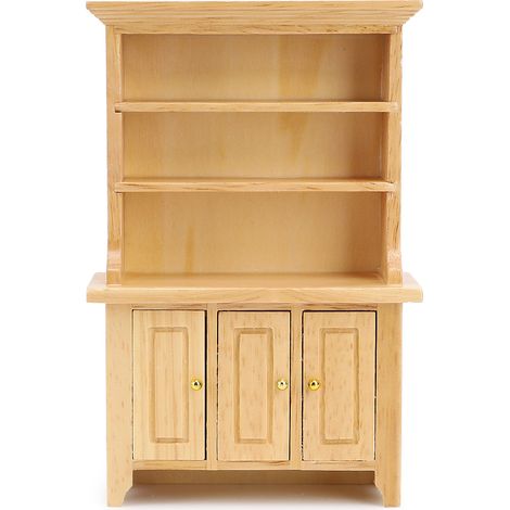 Meuble miniature en bois réaliste 1:12 pour maison de poupée, armoire en bois modèle meuble mini accessoire (1/5)