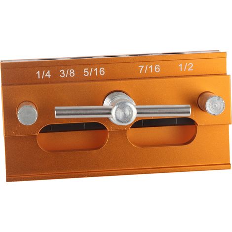 Selbstzentrierende Bohrschablone aus Aluminiumlegierung, Bohrführung mit Buchsen, Holzkörner, 64-mm-Dübelschablone (1/5)