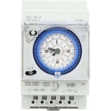 Minuterie analogique avec moteur synchrone et programme journalier, minuterie, 24VAC/DC,16A (1/5)