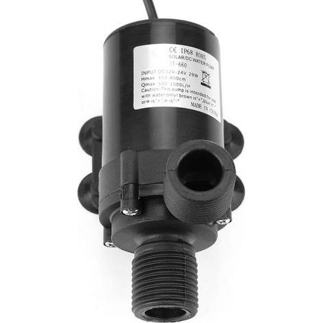 pompe à eau DC Mini Pompe à eau sans balais DC pour chauffe-eau solaire 24V -40 ℃ 100 ℃ auto pompe (1/5)
