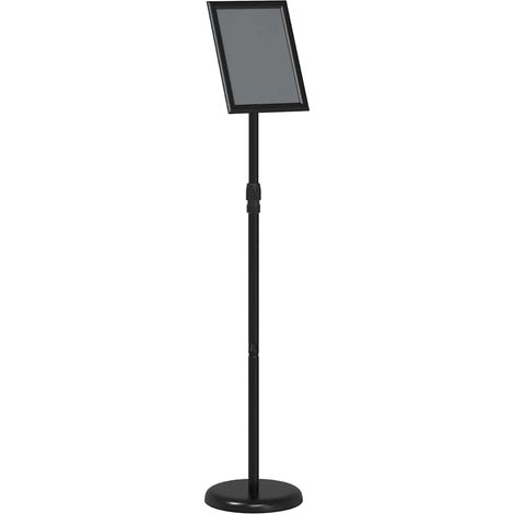 Trade Show Displays Black 25 x 25 x 125 cm Aluminum vidaXL