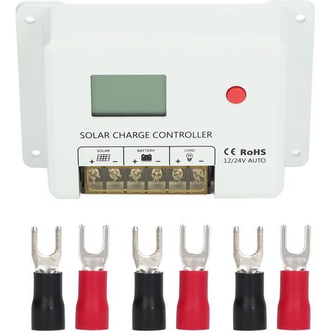 PWM Solar Charge Controller - Adjustable Charging Parameters, MOS Circuit - 12V 24V 20A (1/5)
