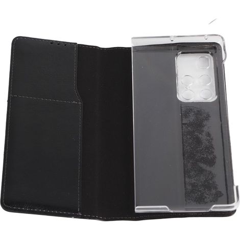 Klappbare Lederhülle, kratzfeste, faltbare Schutzhülle für Huawei Mate X2, schwarz (1/5)