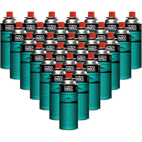 Cartouche de gaz - 28 pièces - 250gr - Gaz butane Bouteille Universelle à valve - Camping INTEC (1/5)