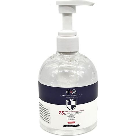 GEL Igienizzante Mani con Antibatterico e Dosatore (Flacone 500ml)