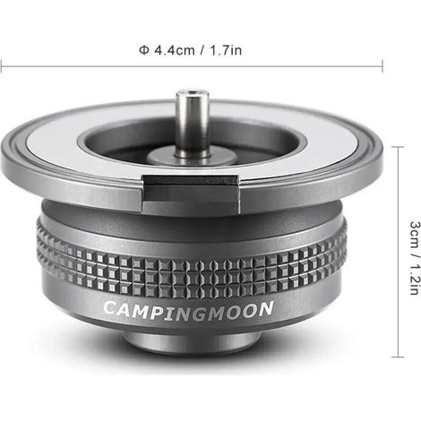 Adaptateur magnétique pour réchaud à gaz de camping, type split, convertisseur de four, connecteur adapté aux réchauds de cuisine portables pour la randonnée, le pique-nique et autres activités de ple (1/4)