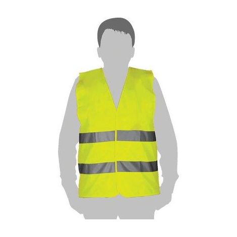 GILET ALTA VISIBILITA GIALLO 4520 WOKIN - TAGLIA L 452002- 2 pezzi