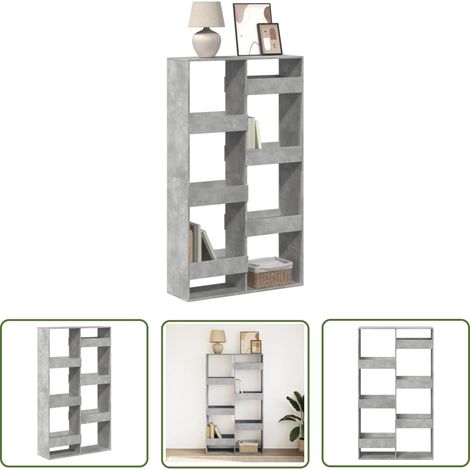 vidaXL Bücherregal Betongrau 100x33x175 cm Holzwerkstoff (1/5)