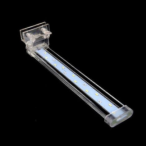 Lumière LED pour aquarium, lampe clip-on adaptée aux parois jusqu'à 0,49 pouces d'épaisseur, modèle XL-26cm, éclairage submersible étanche pour réservoir de poissons.