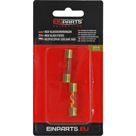 Fusibles en verre doré AGU 36 mm 20 A, lot de 2. EPFUSE33 (1/5)