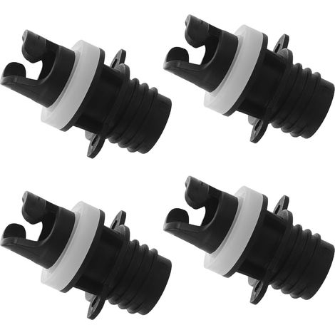 Adaptateur de Pompe à Air 4Pcs pour Paddleboard et Bateau Gonflable, Connecteur Valve Résistant en PVC, Système de Gonflage Rapide, pour Sorties Nautiques et Loisirs en Plein Air (1/5)