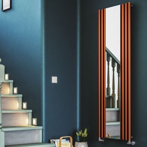 Terma Rolo Designer Radiator 1800 x 590mm Vertical Copper Mirror Central Heating (1/5)