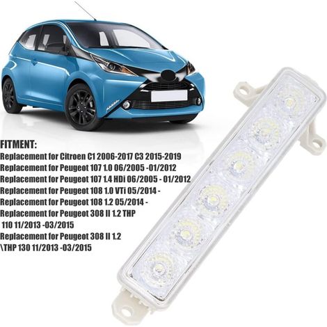 Luci diurne a LED per auto, fendinebbia, ricambio per BMW 107, 108 e 308. Codice OE: 045448/9802795580 (1/3)