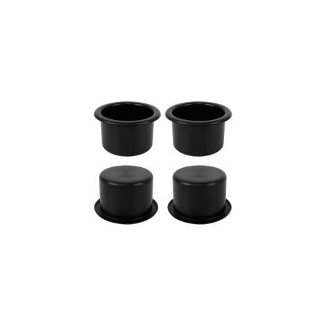 4Pcs Porte Gobelet , Porte Gobelet de Boisson Porte Gobelet Noir Universel pour Voiture Bateau Canapé Marine RV Yacht (Diamètre Intérieur: 8,5 cm)-Crezuo