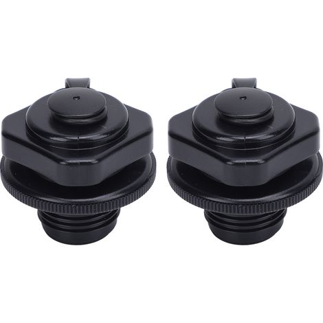 Lot de 2 bouchons de valve de rechange pour baignoire gonflable F4C009B, en ABS étanches, filetage mâle G3/4. (1/5)