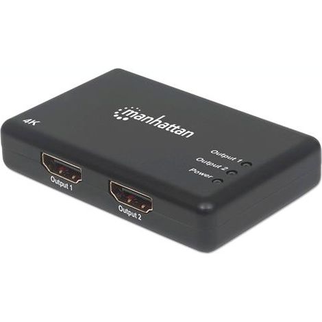 Manhattan 207669 2 Porte Distributore, splitter HDMI 4096 x 2160 Pixel Nero