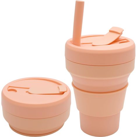 Taza de silicona plegable de 350 ml, taza de café plegable (1/5)