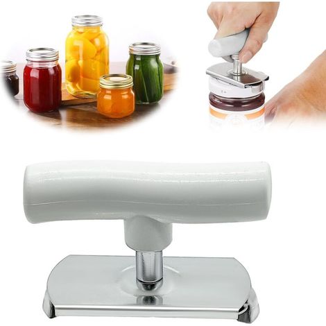 Abrefrascos fácil de usar para personas con artritis (2024) - Abrefrascos de rosca fácil de usar - Abrelatas manual - Para personas mayores - Para la familia, picnics - Blanco (1/5)