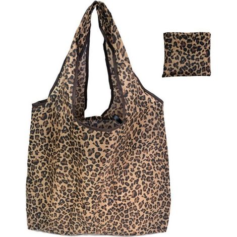 Deux sacs de courses pliables et réutilisables, grande capacité, portables, lavables et élégants. (1/5)
