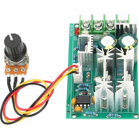 Variateur de vitesse moteur PWM 10V-60V 20A, module régulateur de courant DC, contrôleur de puissance avec interrupteur (1/5)
