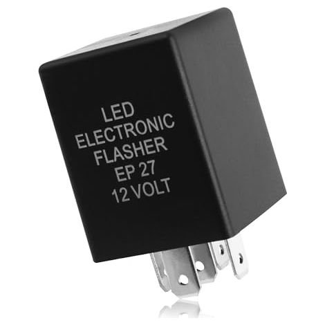 Relais clignotant LED FL27 EP27 5 broches, très résistant 12 V, compatible avec Ford Dodge Chevrolet, réparation essentielle de clignotant, ampoule à clignotement fréquent (1/5)