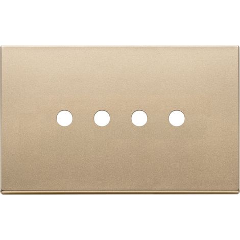 VIMAR - 22684.RN.4.88 Placca 4Mx4 Tondo oro satinato