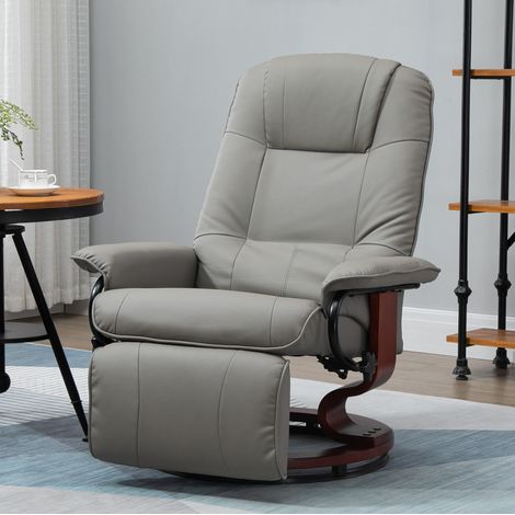 Relaxsessel drehbar mit Liegefunktion 145° Kunstleder OKMYHOME (1/3)