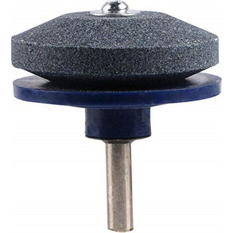 Affûteur de lames de tondeuse à gazon résistant à l'usure, haute dureté, universel pour perceuse électrique et perceuse manuelle, bleu (1/5)