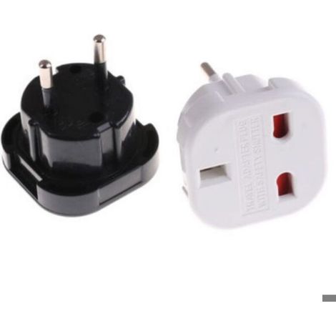 Adaptateur Voyage - Prise Britannique Type G Vers Prise Européenne - 10 A - Pour Déplacements GB Vers Europe - 1 Pièce (1/5)