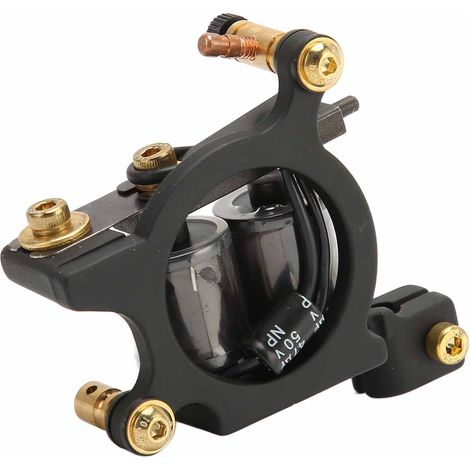 Lot de 10 bobines pour machine à tatouer professionnelle, alliage de cuivre, noir, compatible liner et shader, pour tatoueurs, 271 (1/5)