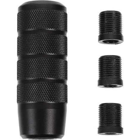 Pommeau de levier de vitesse de remplacement en alliage d'aluminium pour voiture - Modification de voiture-9.5X3.5CM-Black (1/3)