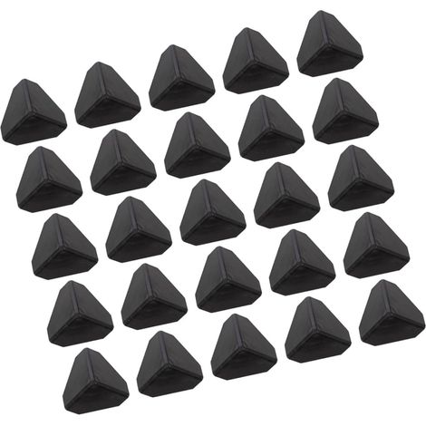 100 protège-coins pour meubles, plastique, noir, pour maison (1/5)
