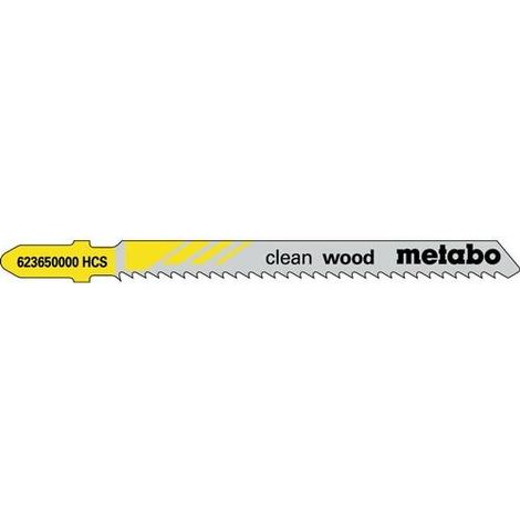Stichsägeblätter clean wood Nutz-L.74mm Zahnt.2,5mm HCS Z. geschl. 5St. umg.Z