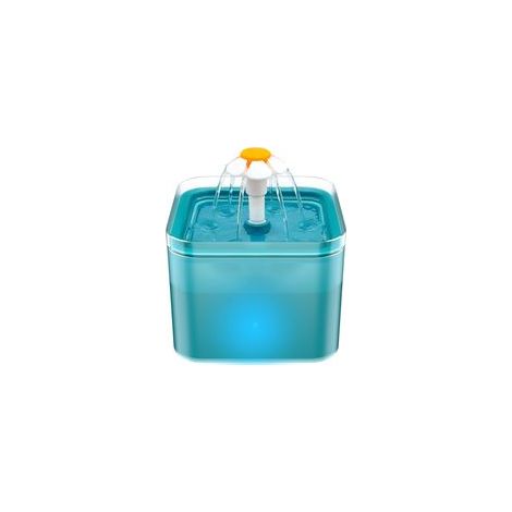 Fontaine à Boire pour Chat 2L，Fontaine pour Animaux de Compagnie Super Silencieuse avec Lumières LED Filtration Multiple，Fontaine à Eau pour Animaux de Compagnie à Trois Modes de Débit d'eau（Vert）16