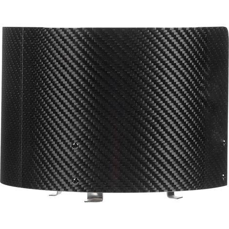 Filtre à air conique en fibre de carbone, cache-prise d'air universel, bouclier thermique, pièces auto modifiées, finition brillante carbone (1/5)
