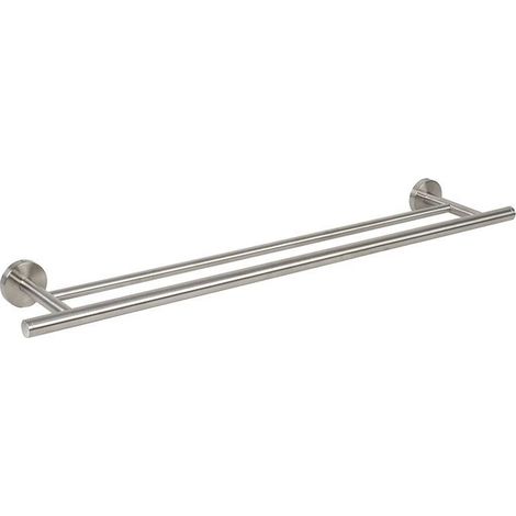 Porte-serviettes de bain en satin 2 barres Habitex (1/2)
