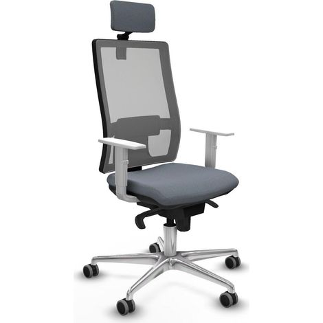 piqueras-y-crespo Silla Ergonómica Gris Oficina Confort
