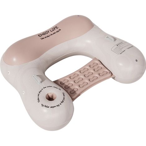 Chaise Longue Flottante Gonflable avec Porte-Gobelet – Transat d'Eau Style Canapé pour Piscine et Extérieur – Modèle Basique 90x101 cm