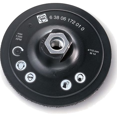 Plateau de ponçage fin Fein pour utilisation avec non-tissé abrasif - 63806184010