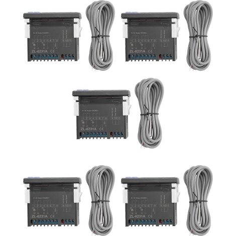 5X LILYTECH ZL-6231A, Contrôleur d'incubateur, Thermostat avec minuterie multifonction, Équivalent à STC-1000 ou W1209 + TM618N (1/5)