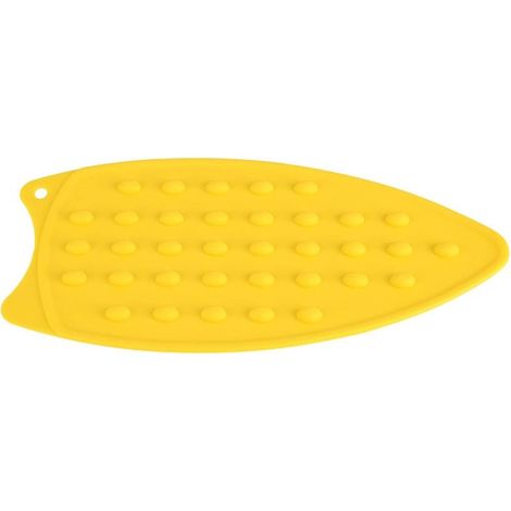 Tapis de repose-fer en silicone, tapis de fer en silicone anti-dérapant résistant à la chaleur, coussin de support en caoutchouc pour repose-repassage anti-dérapant et résistant à la chaleur(jaune) (1/5)