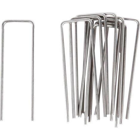 Soportes de montaje en el piso, conjunto de 10, acero inoxidable.