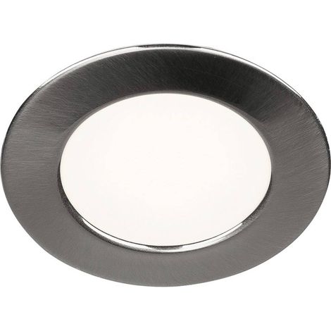 Slv italia dl 126 lampada led 3w da soffitto rotondo luce calda 3000k in tbd colore metallo spazzolato 112225