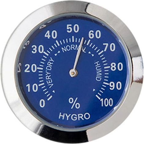 Thermomètre-hygromètre analogique métal noir, pour intérieur (1/5)
