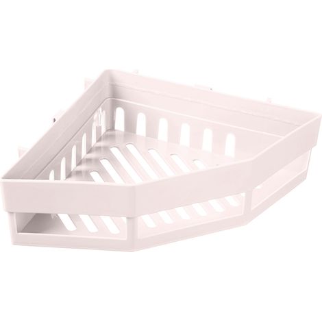 autocollants sans couture en trois couleurs, étagère de rangement triangulaire pour salle de bain (1/5)