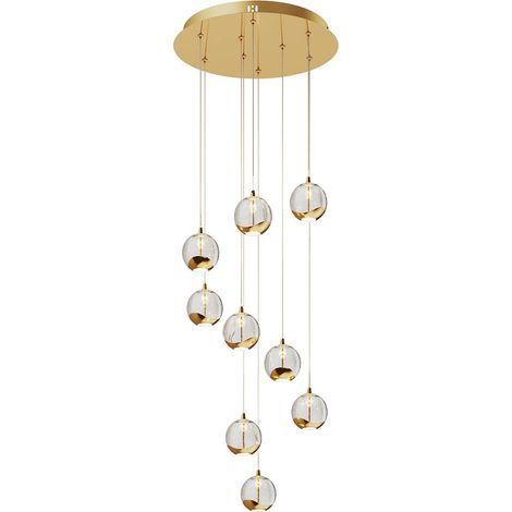 LED Ceiling Light 'Hayley' made of Glass for Living Room & Dining Room (1/5)