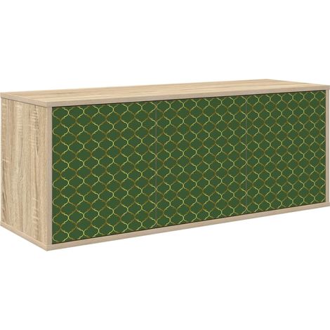 Wall-mounted TV Cabinet GELEEN 102 x 33 x 40 cm Sonoma Oak vidaXL (1/5)