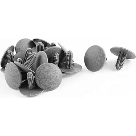 A Clips de fixation de panneau de garniture à rivets 6,5x5mm pour voiture gris (lot de 20) (1/4)