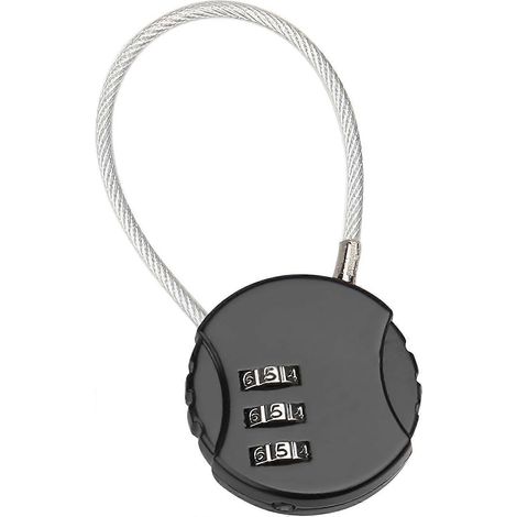 Petit cadenas à combinaison en alliage de zinc, cadenas à combinaison à 3 chiffres, idéal pour les valises, sacs à dos et sacs. (1/5)