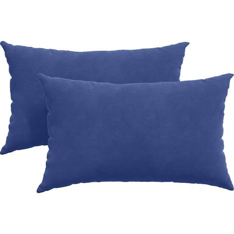 Maison Exclusive - Coussins de canapé 2 pcs Bleu police 50 x 30 cm